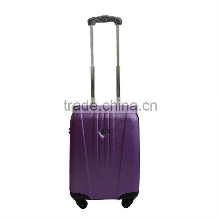 2014 china supplier simple accessories cheap price 3pcs abs trolley luggge set 16'' 18''cabin size travel case four wheels