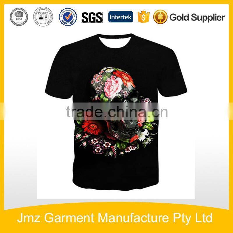 Custom 3D Print T-shirt mens clothing garment manufacturer