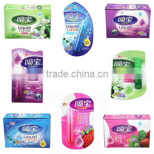 Fresh spray funny tasty liquid candy with water bubble VC-L041