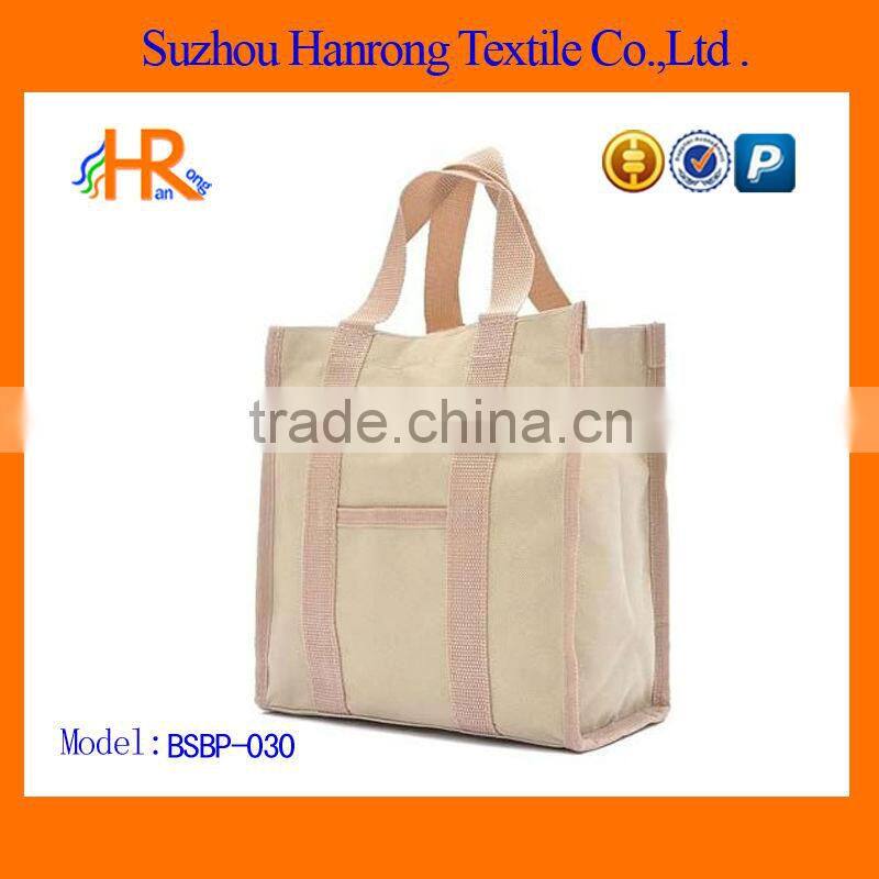 Canvas white shopping bags