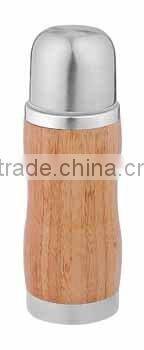 Vacuum cup with 100%natural bamboo