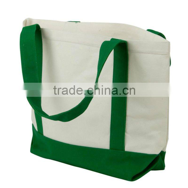 Promotional canvas tote shopping bag