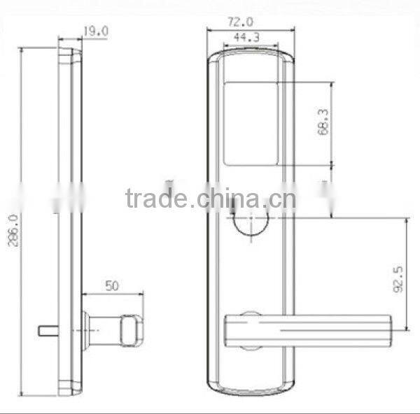 rfid chip card door lock