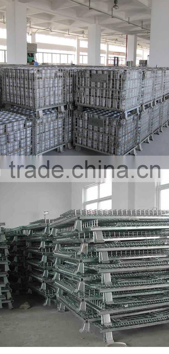 Custom Tag Wire Container Folding Cage For Storage Cylinders