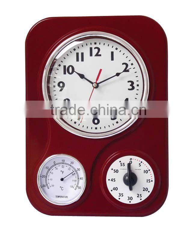 Clock with timer