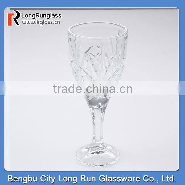 LongRun 240ml elegant shape top sale red wine glass drinking juice glass cup