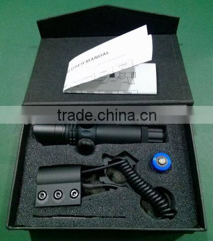 Power tactical green beam laser sight with rail mount