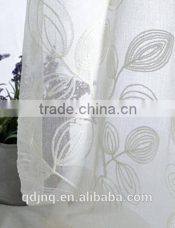 Wholesale China Elegent Patterned Modern Embroidered Sheer Voile Curtains