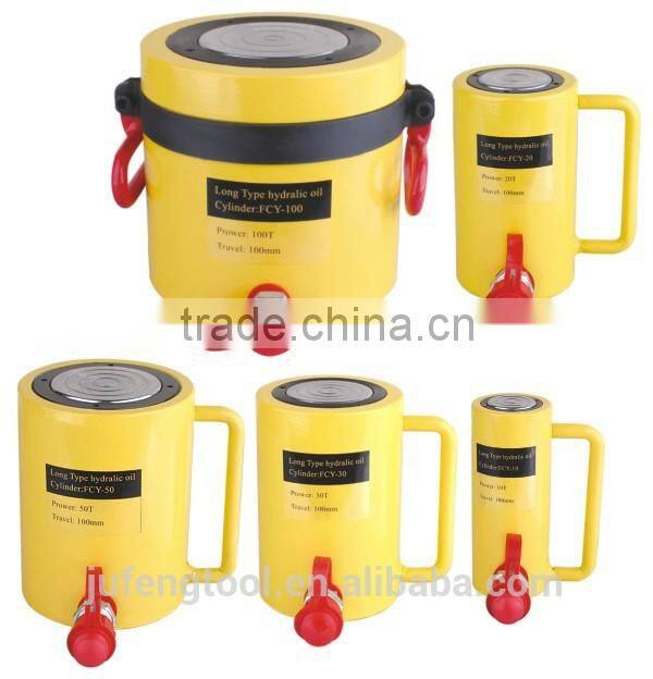 50t single acting manufacturer steel body material hydraulic cylinder with cheap price FCY-50100