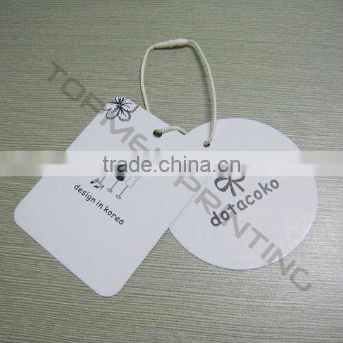 Offset Printing Garment Clothing Paper Hang Tags For Grils
