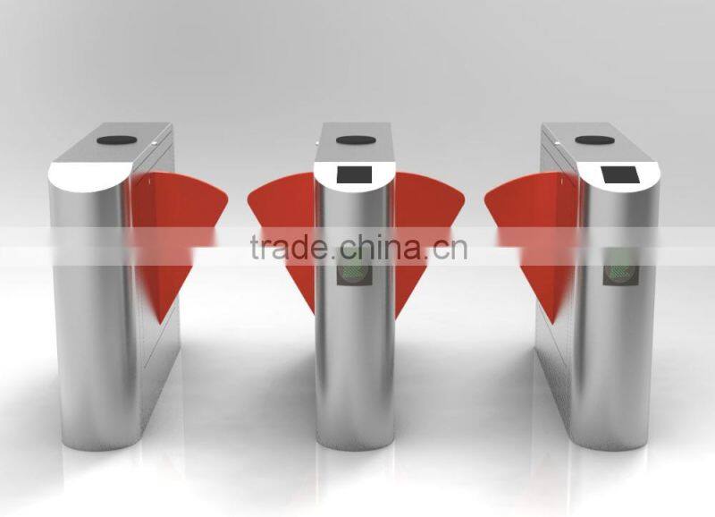 Shenzhen Airport Automatic Fingerprint Flap Turnstile Electronic Turnstile for Access Control