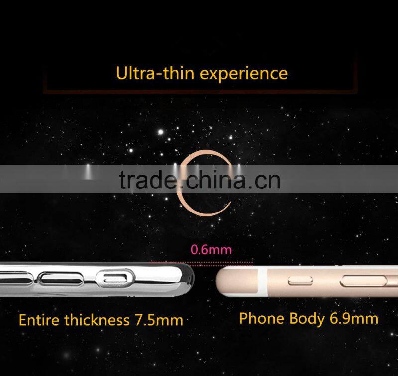 Hot Transparent Electroplating Mobile Phone Case,Mobile Case TPU for Iphone 6 Case
