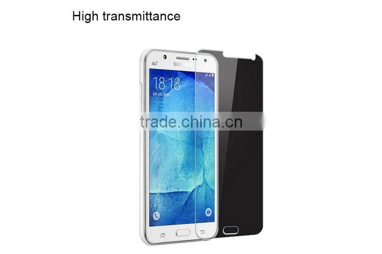 Wholesale high clear front tampered glass screen protector for samsung J710