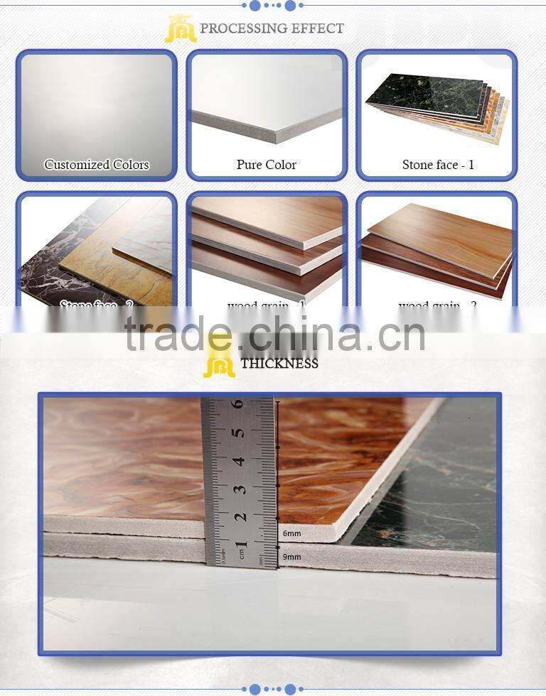 Decorative Marble Patterned Light Weight Calcium Silicate UV Coating Wall Board