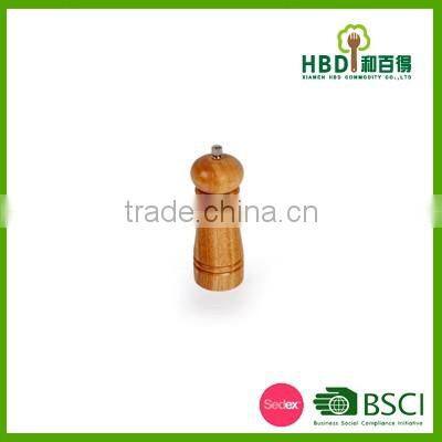 Kitchen wooden manual pepper mill, pepper grinder ,salt shaker