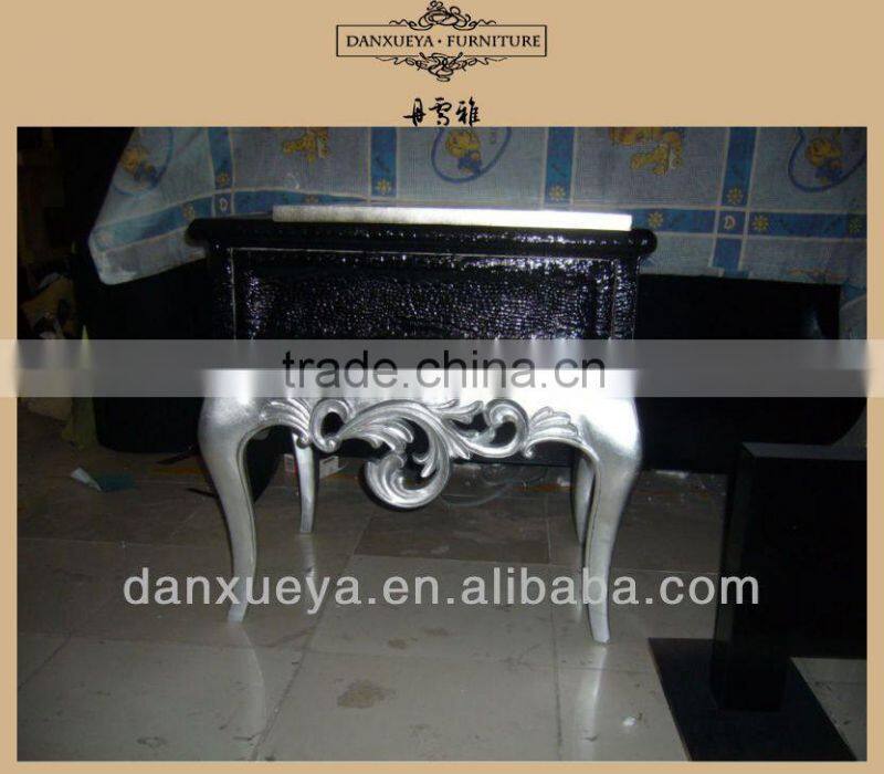 royal luxury bedroom black side table
