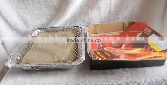 one time disposable charcoal bbq grill with charcoal