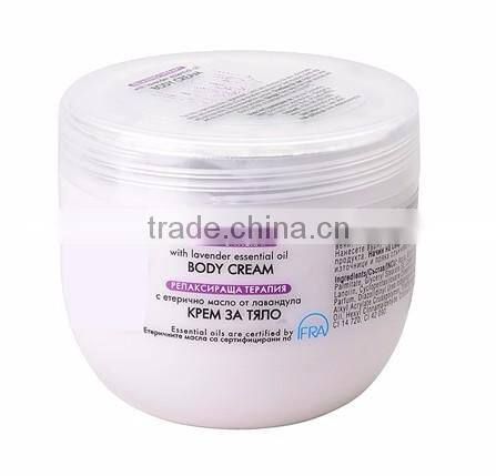 Body Massage Cream With Lavender Essential Oil - 1000 ml. Private Label Available. Made in EU