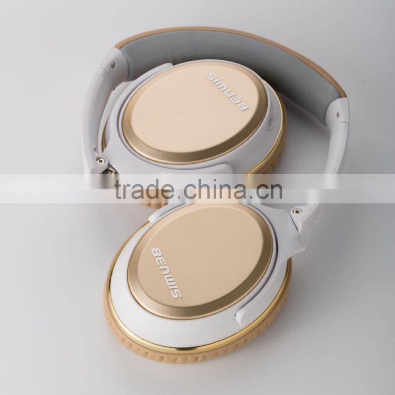 2015 hot selling wired stereo headphones with saperated cable and mic for cell phone