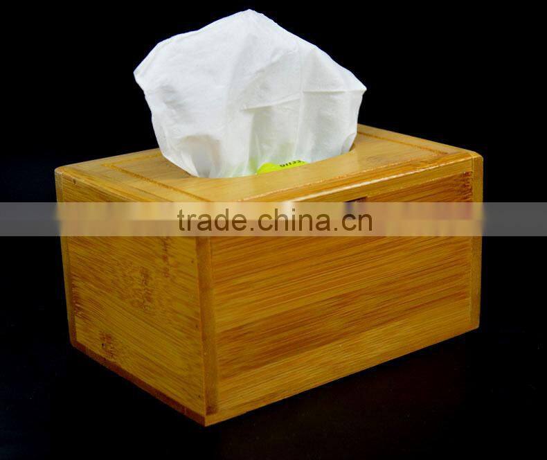 BH007/2015 hot selling handmade bamboo napkin box bamboo table napkin case factory supply handmade tissue holder for wholesale