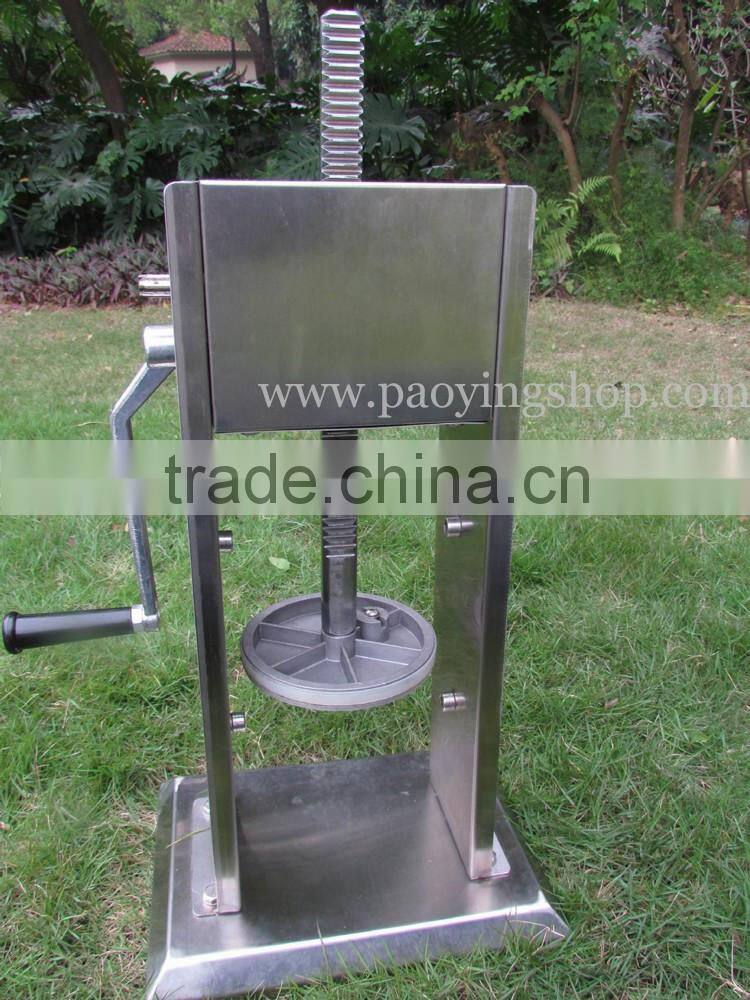 3L Commercial Stainless Steel Manual Hand Crank Sausage Stuffer and Churros Machine