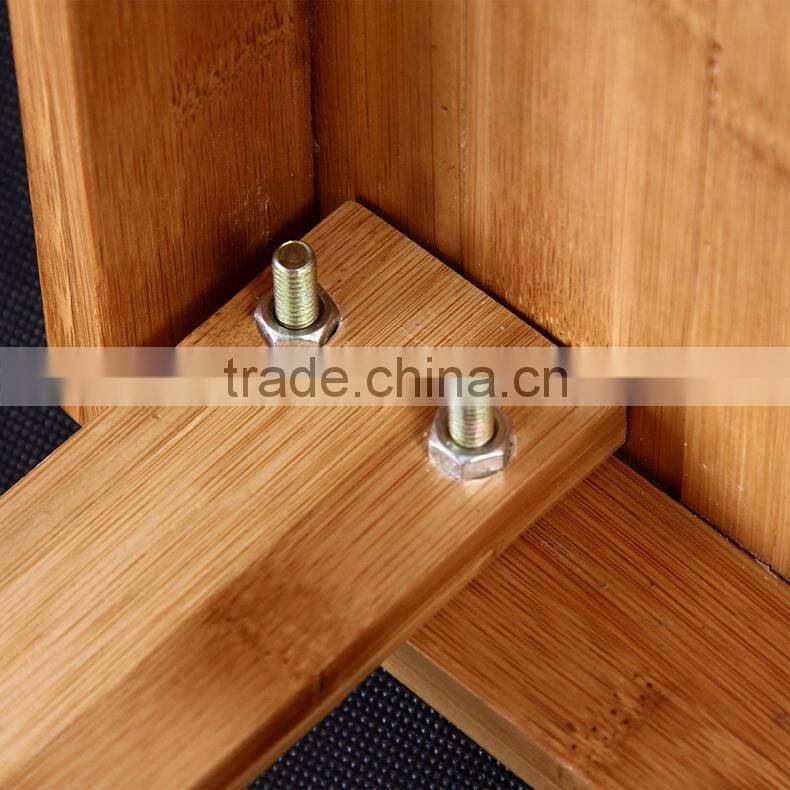 Factory Natural Bamboo Shoe Bench 2-Tier Shoe Storage Racks Shelf Organizer