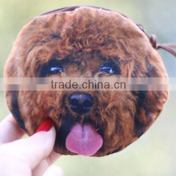 Unique Cartoon Dog Cat-people Fabrics Unisex Coin Wallet Wholesale ZTCW-0028