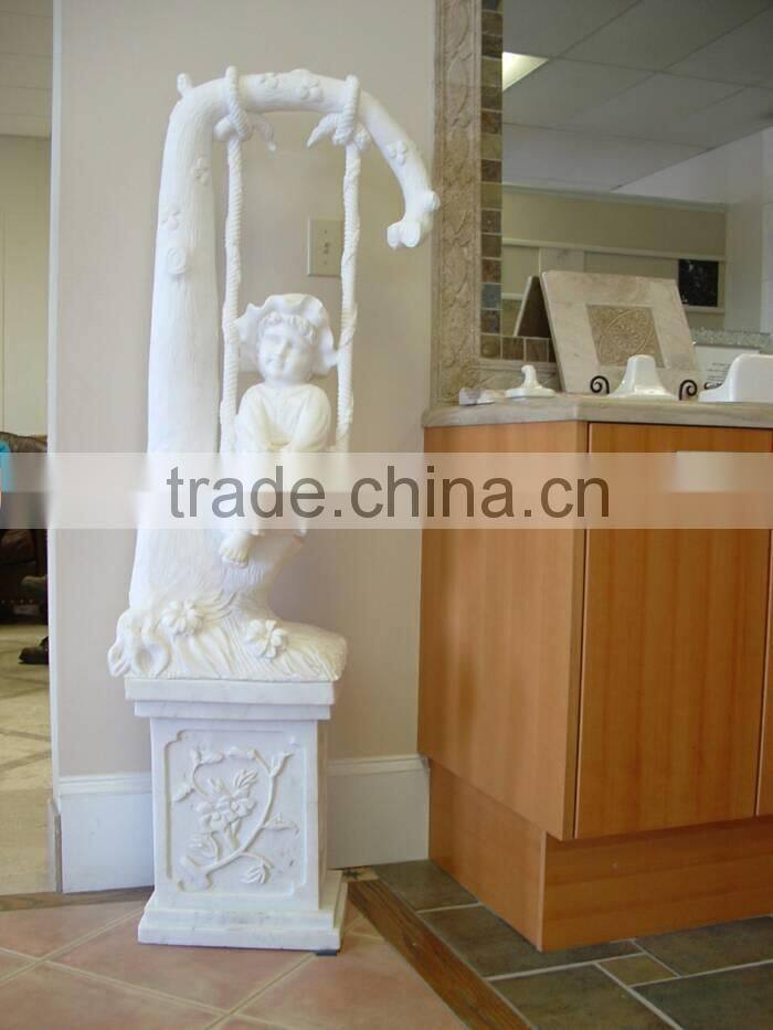 marble outdoor decorative large angle statues