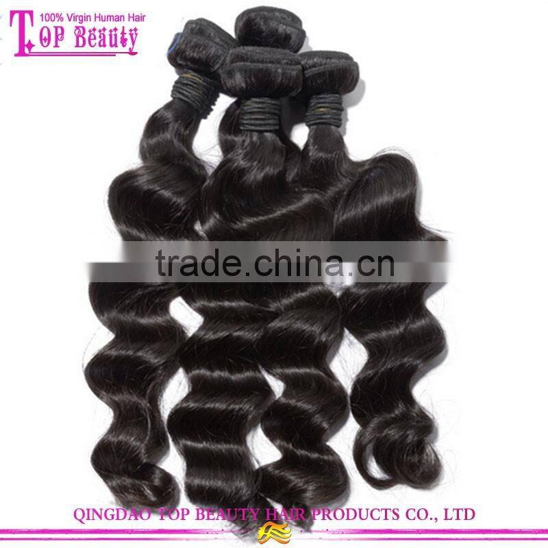 2016 Top quality natural 8A grade loose body wave filipino hair weave