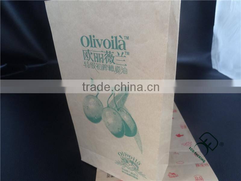 Kraft paper bag for food