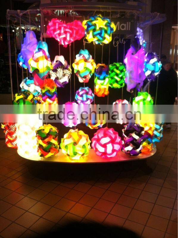 Modern Contemporary DIY Elements IQ Jigsaw Puzzle Lamp Shade Ceiling Pendant Lamp Ball Light Lighting