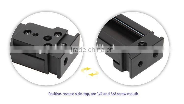 Factory supply camera mini rail dolly slider 80cm for DV camcorder with pan head