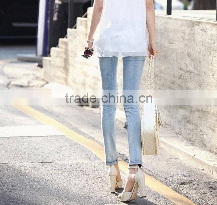 The new hot drilling Slim thin jeans women trousers