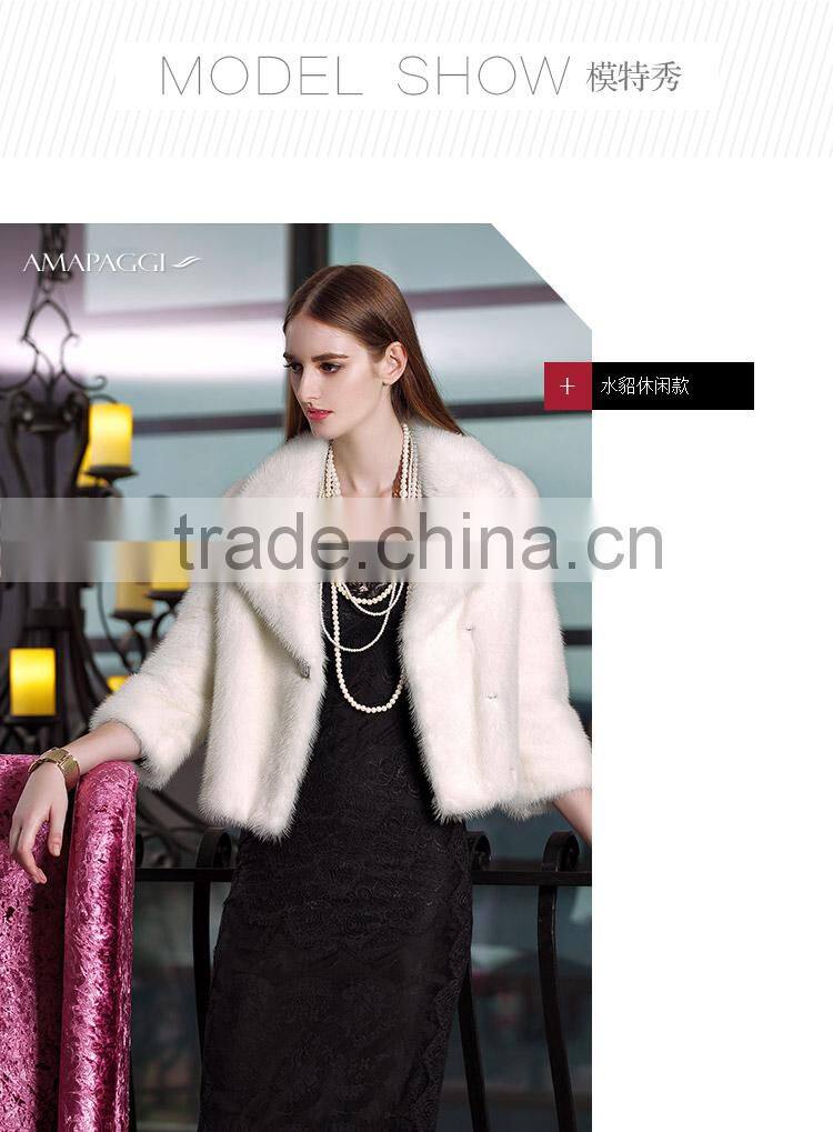 factory sale discount suit style modern mink fur jacket