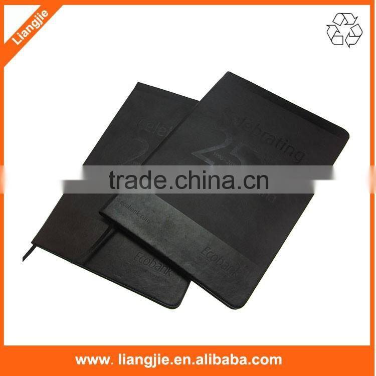 a4 a5 a6 hard cover mole skin notebook with company logo debossed