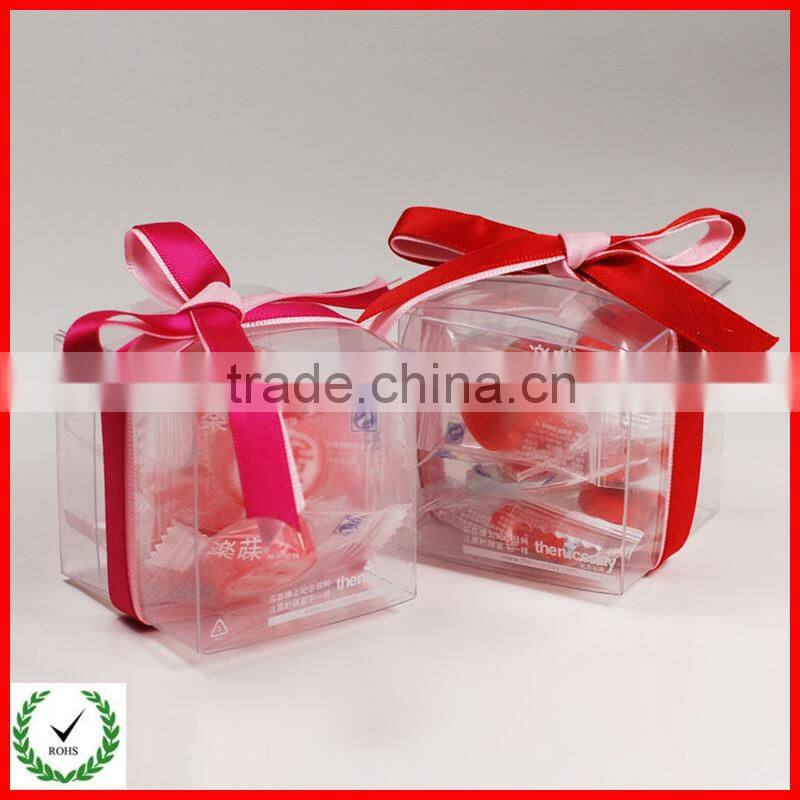 Clear plastic gift box for cookies and candy, chocolates, baby shower gifts