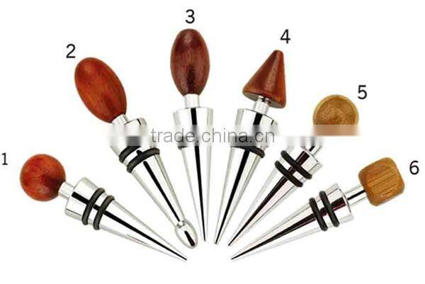 Heavy Duty Zinc Alloy Material Crystal Wine Stopper Wine Bottle Stopper