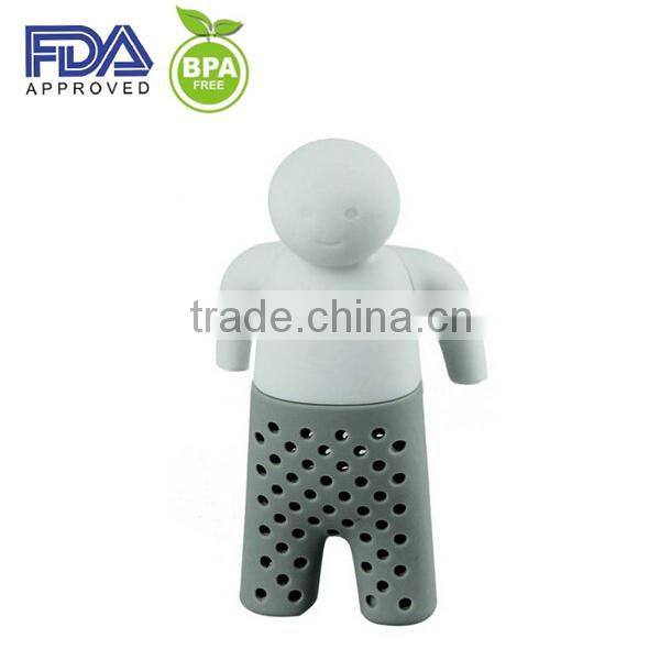 Silicone Mr and Mrs Tea infuser - loose leaf herbal tea strainer for a mug or cup