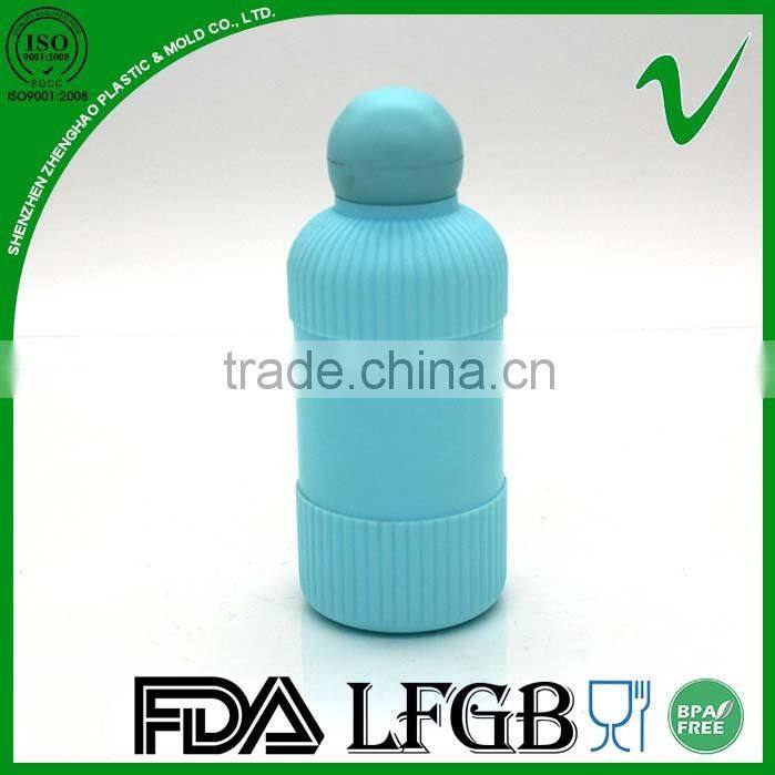 disposable cylinder 100ml plastic perfume bottle with oval cap