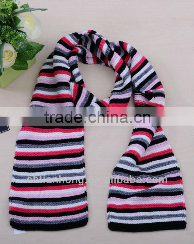 winter knit long plain color fashionable scarf