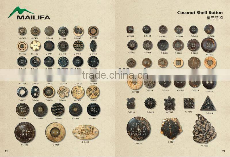 small natural coconut shell buckle for decoration