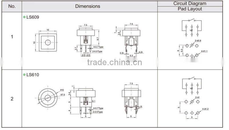 touch light switch soft touch switch FLS609