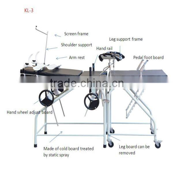 KL-3 Gynecological Labor and Delivery Bed Factory
