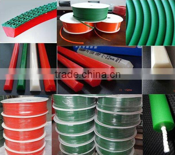 High Quality diameter 18mm green rough round belt urethane