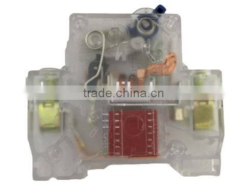mini circuit breaker with transparent cover DZ47-63 1P 6-32A
