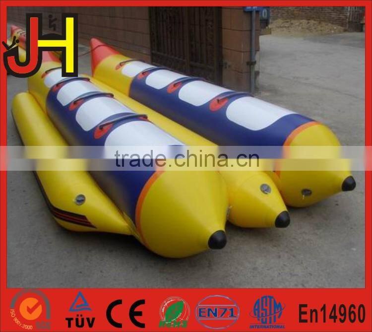 2016 Alibaba Suppliers Excellent Material Double Tubes Inflatable Water Banana Boat For Sale