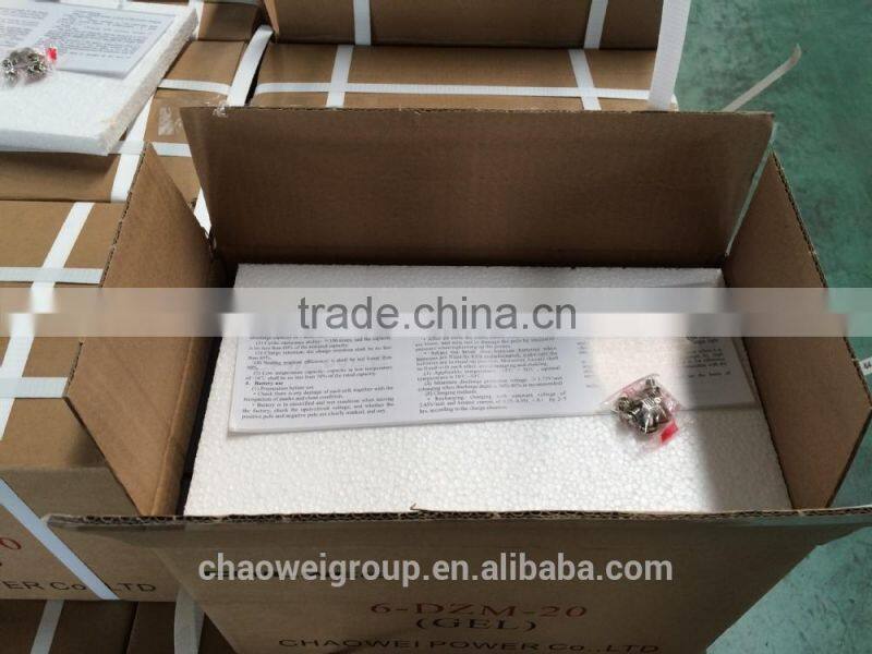 DZM Series VRLA Gel Type E-bike Battery, 12V 12Ah @ 2hr rate