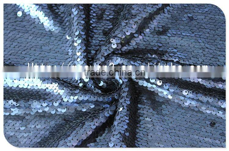 Newest Design Elegant Champagne Fish Scale Sequin Fabric for Evening Dress