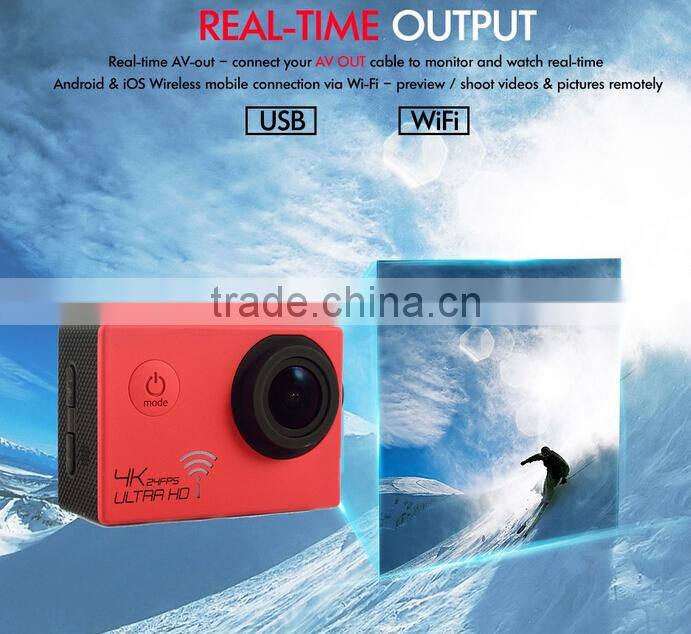 HD 1080P Wifi Action Camera Diving 30M Waterproof Extreme Cam G-Senor Sport DV Helmet Camera Sports Camera