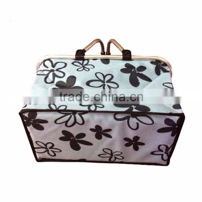 Chinese factory two handle cooling shopping insulated picnic basket